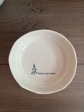 Follow Your Heart Ceramic Trinket Dish